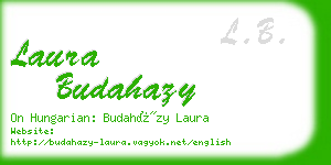 laura budahazy business card
